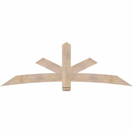 Ekena Millwork Alberta Smooth Timber Gable Bracket, Douglas Fir, 84"W x 28"H x 1 1/2"D x 5 1/2"F, 8/12 Pitch GBW084X28X0206ALB00SDF